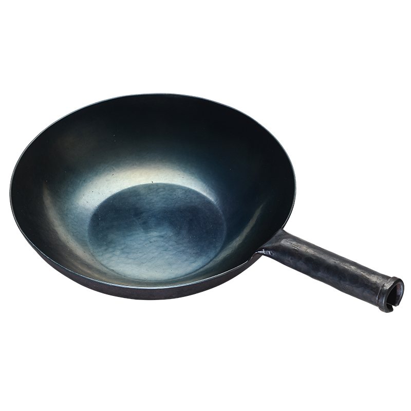 Hand Hammered Wok Pan,Chinese Traditional Cooking Iron Wok With
