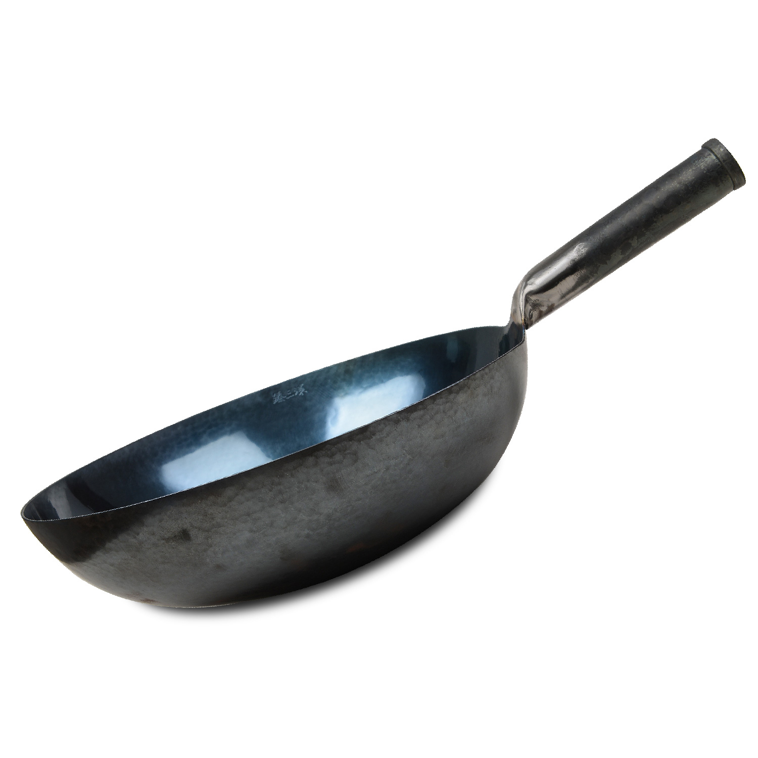 Serenita chinese 100% hand hammered iron woks stir fry pans, non
