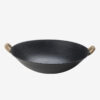 ZhenSanHuan Handmade Cast Iron wok Cantonese Large Wok Stir Fry Round Bottom - Image 5