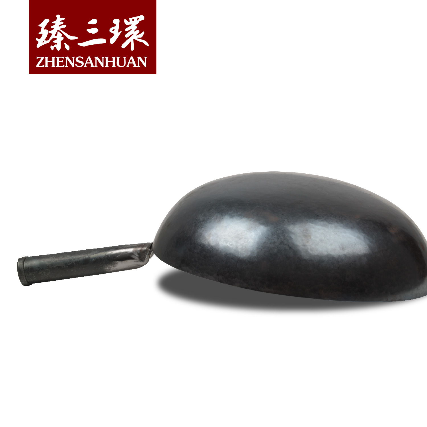 12.6 inch Traditional High Quality Hand Forged Hammered Iron Pow Wok