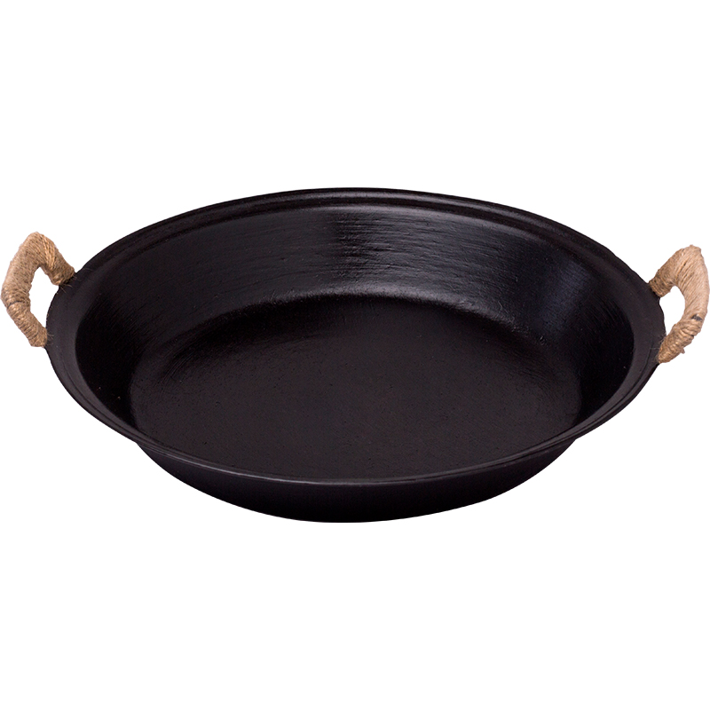 Zhensanhuan Handmade Cast Iron Wok No Coating No Painting Flat Bottom  Induction Suitable 