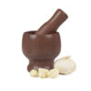 ZhenSanHuan Hand Polished Natural Granite Mortar and Pestle Solid and Durable Crusher - Image 4