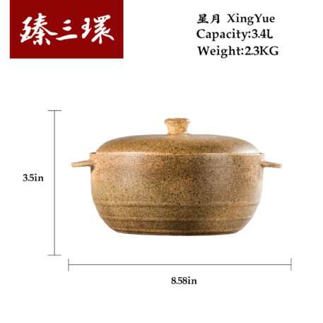 ZhenSanHuan Handmade Earthenware Clay Pot Casserole - Image 3